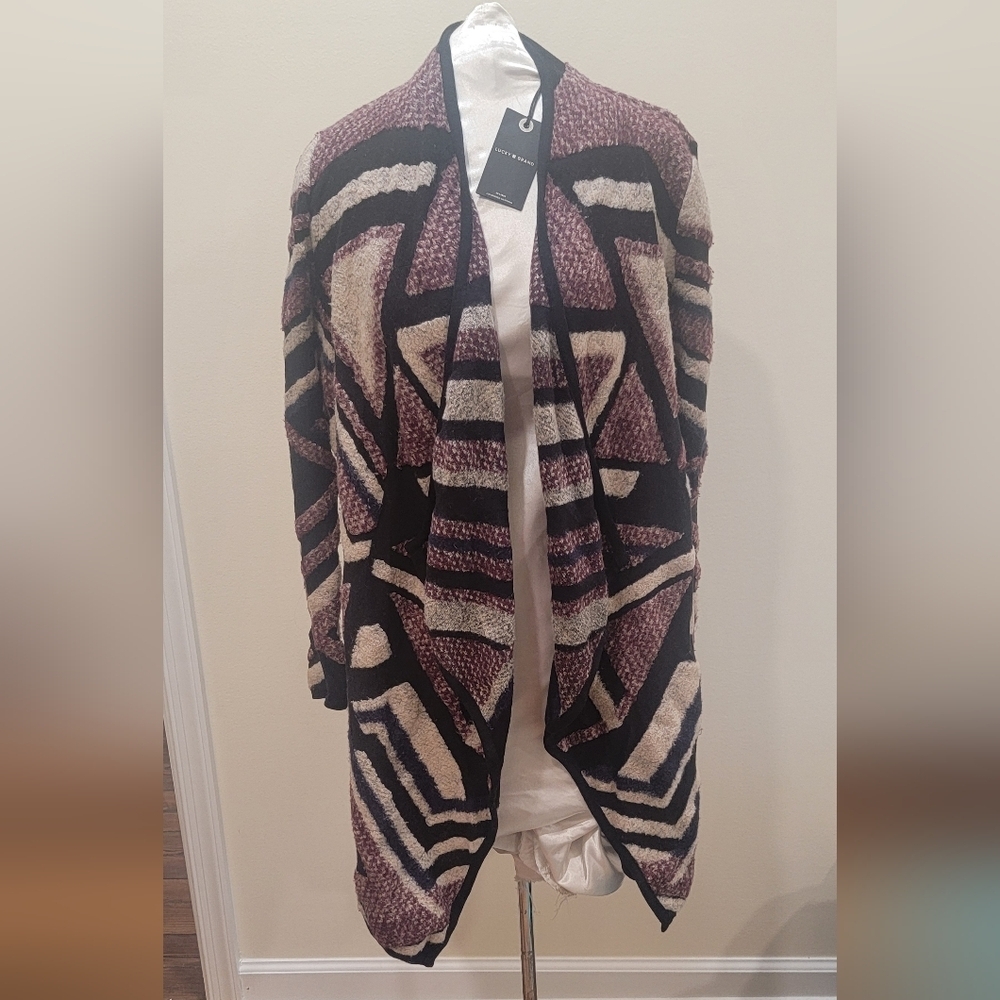 NWT - LUCKY BRAND OPEN FRONT SWEATER (sz - S/P)